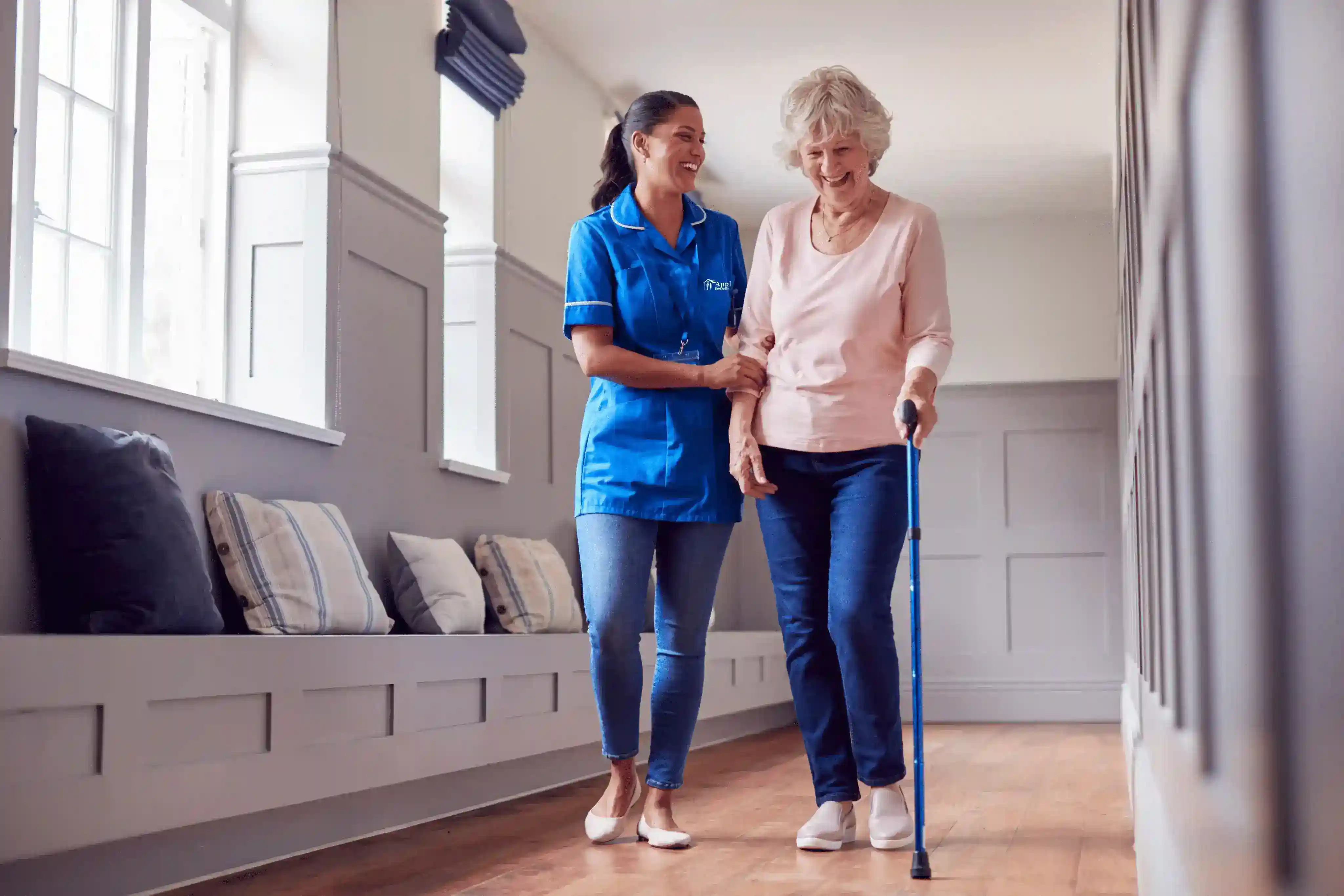 woman Transitioning from a hospital to her home