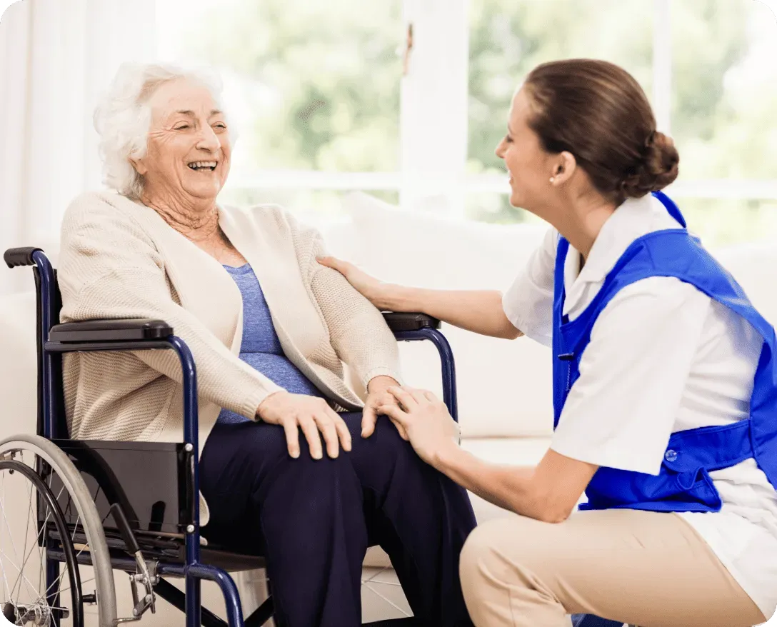 Applied Home Health Network employee supports elderly on her journey to recovery and independence